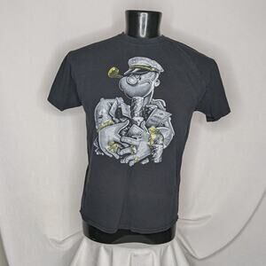 Men's Shirt short sleeve Graphic T-shirt for Men Black Large